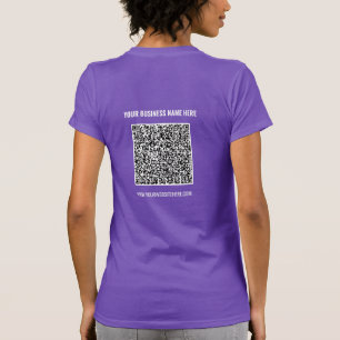 Din QR-kod Namn Webbplats Företag T-Shirt Exempel