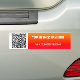 Din QR-kod och anpassad text dekalsticker Bildekal