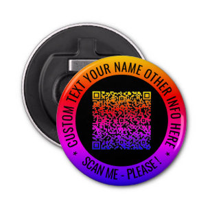 Din QR-kod och Anpassningsbar Text Flaska-öppnare Flasköppnare