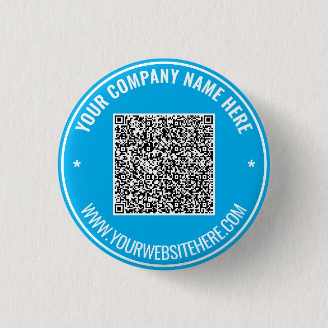 Din QR-kod och texta marknadsföringsknappar Mall Knapp (Framsida)