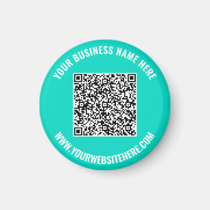 Din QR-kod och textaffär Promotionsmagnet Magnet