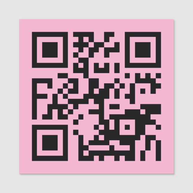 Din QR-kod på ljusrosa Namnbricka (Framsida)