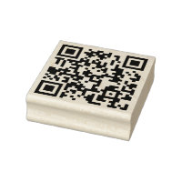 Din QR-kod plus företagsinformation om Frimärke