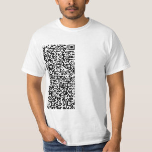 Din QR-kod Scan Info Modern Personlig T-Shirt