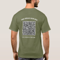 Din QR-kod Scan Namn-webbplats - T-Shirt