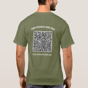 Din QR-kod Scan Namn-webbplats - T-Shirt
