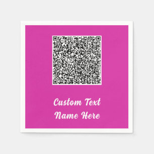 Din QR-kod Skanna Text Namn Pappersservetter Exemp
