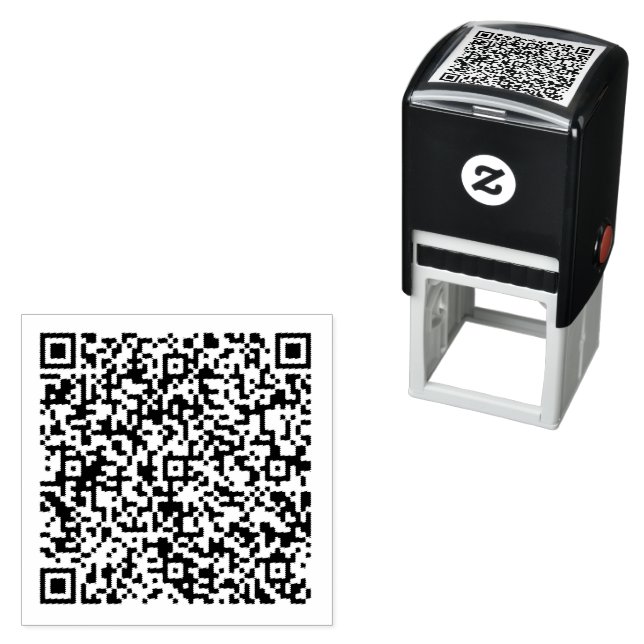 Din QR-kod Skanningsinfo Självbläckande stämpel ma (In Situ)