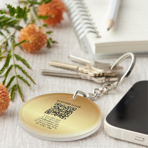 Din QR-kodcirkel med Guld-Dubbla, Logotyp