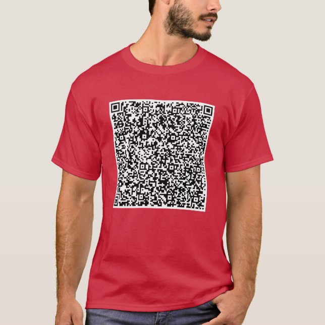 Din QR-kodskanningsinfo - funny T-Shirt-gåva T Shirt (Framsida)