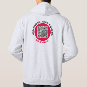 Din QR-kodsökning - Anpassningsbar och text och Fä Hoodie