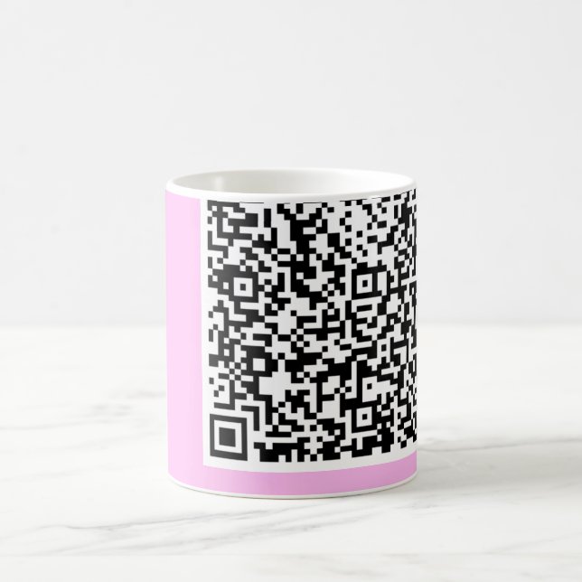 Din QR-kodsökningsinfo Funny Mug Gift Anpassningsb Kaffemugg (Center)