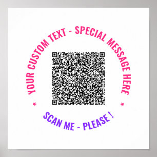 Din QR-kodsökningsinformation och Anpassningsbar-t Poster