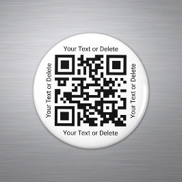 Din QR-Professionell - Business Modern Round Magnet