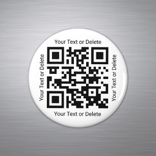 Din QR-Professionell - Business Modern Round Magnet