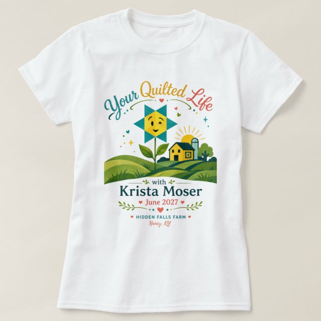 Din Quiltade Liv T-shirt (Design framsida)