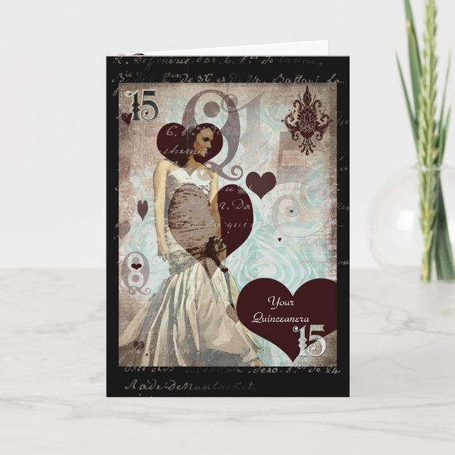 Din Quinceanera Inbjudan (Framsida)