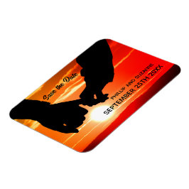 Din Romantiska Foto Anpassade Spara Datum Magnet