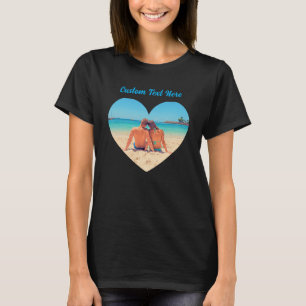 Din romska hjärtefoto T-skirt med Anpassningsbar T Shirt