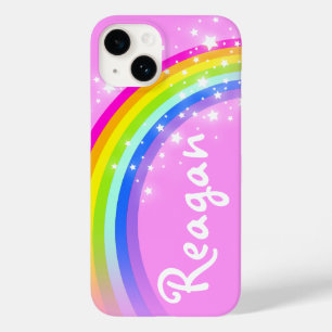 Din rosa himmeliphone case för känd regnbåge