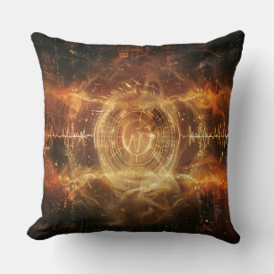 Din röst är en Sigil - Mystical Frequency Art Kudde
