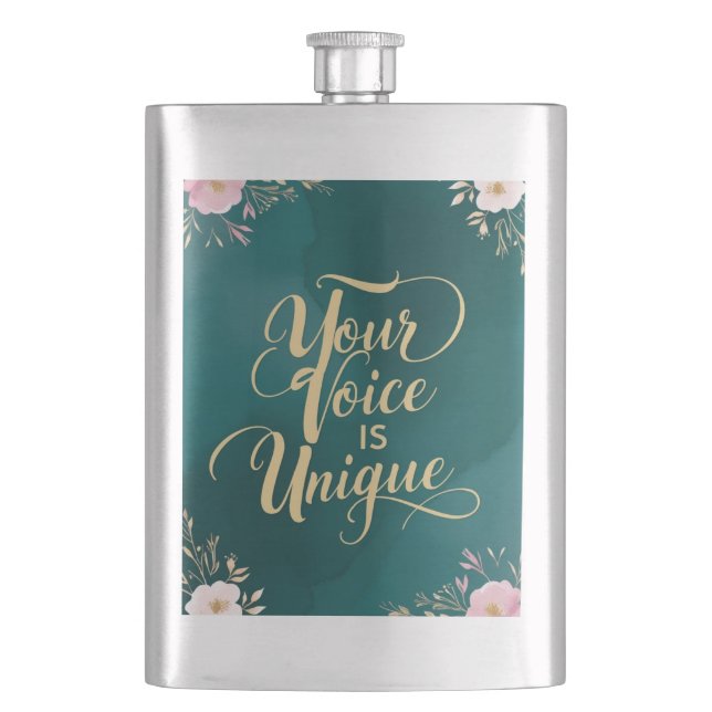 Din röst är unik fickplunta (Framsidan)