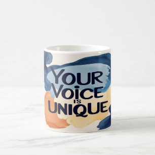 Din Röst Är Unik Kaffemugg
