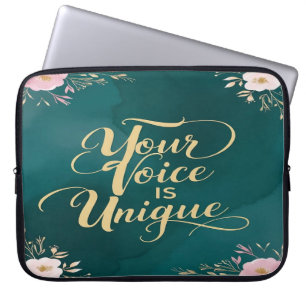 Din Röst Är Unik Laptop Fodral
