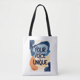 Din röst är unik tygkasse