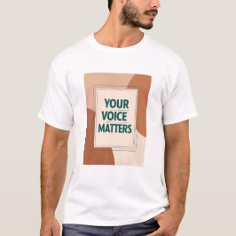 Din röst betyder något alternativ 3 t shirt