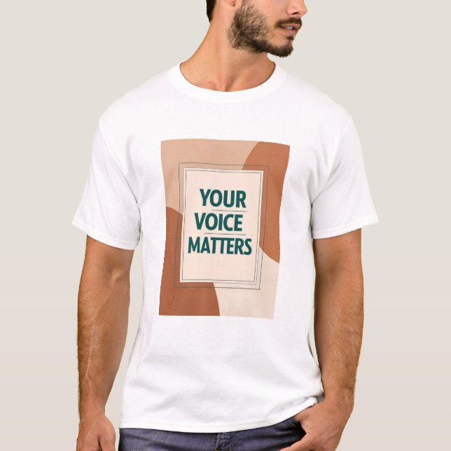 Din röst betyder något alternativ 3 t shirt (Framsida)