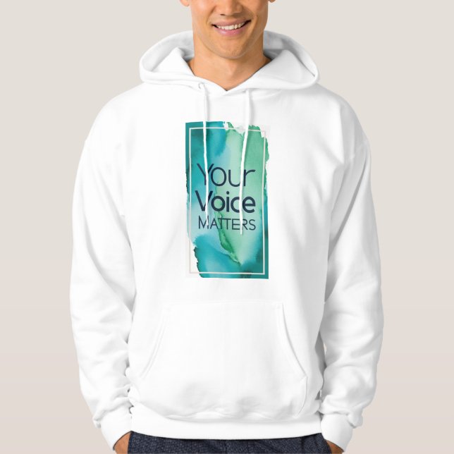 Din röst betyder något hoodie (Framsida)