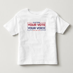 Din röst din röst färgad teckensnitt t shirt