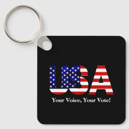 Din röst i valet av Politik, USA Nyckelring