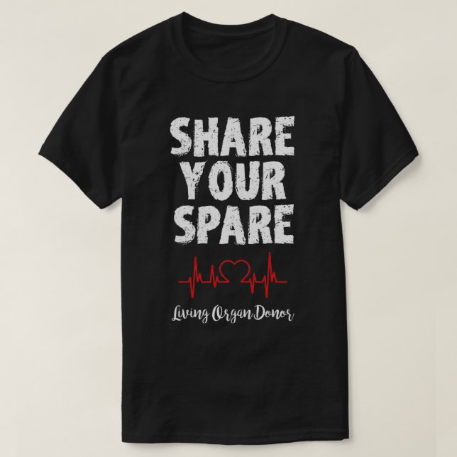  din sällsynta organtransplantation t shirt (Design framsida)