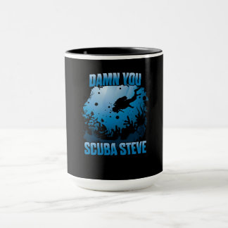 Din scuba Steve Dyving Ocean Funny Gift Mugg