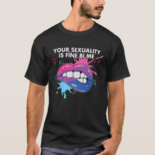 Din sexualitet är Bra Bi Me Bisexual Bisexuality T Shirt