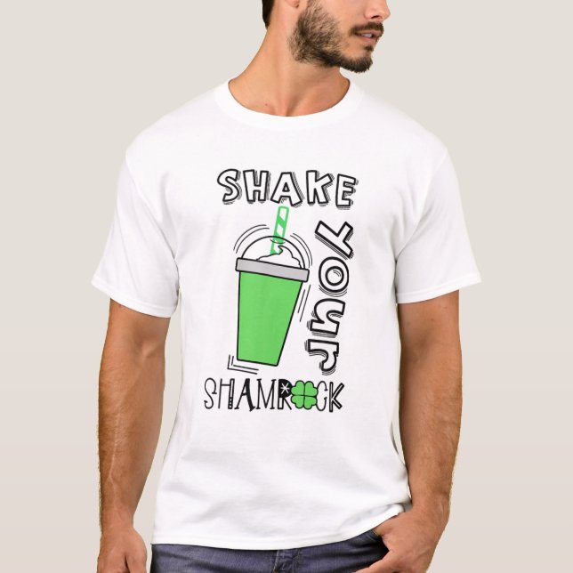 Din Shamrocks Lycklig St. Patrick's Day T Shirt (Framsida)