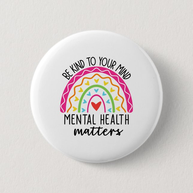 Din sinne leopard Rainbow Mental Health Pr Knapp (Framsida)
