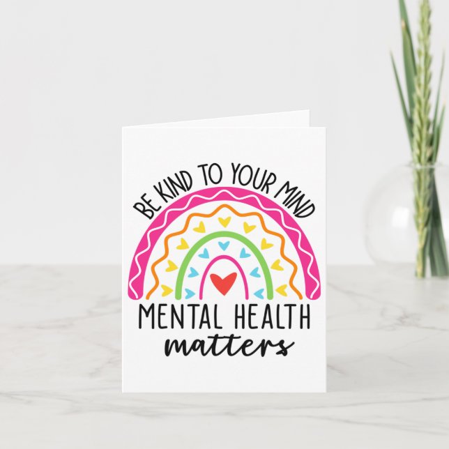 Din sinne leopard Rainbow Mental Health Pr Kort (Framsida)