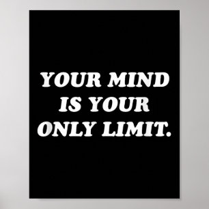 Din Sinneskraft Är Din Enda Begränsning Motiverand Poster