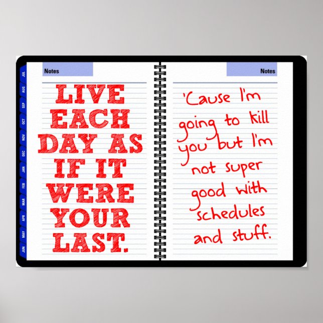 Din sista dag-konstiga Poster (Framsidan)