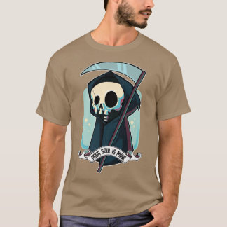 Din sjö är min Kawaii Reaper Death Halloween Sk T Shirt