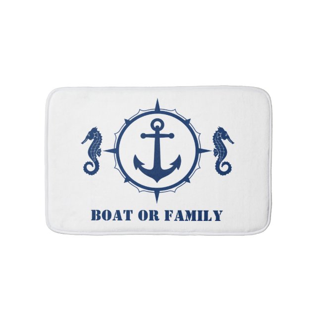 Din sjö- eller familjefästanke i Namn Badrumsmatta (Framsidan)