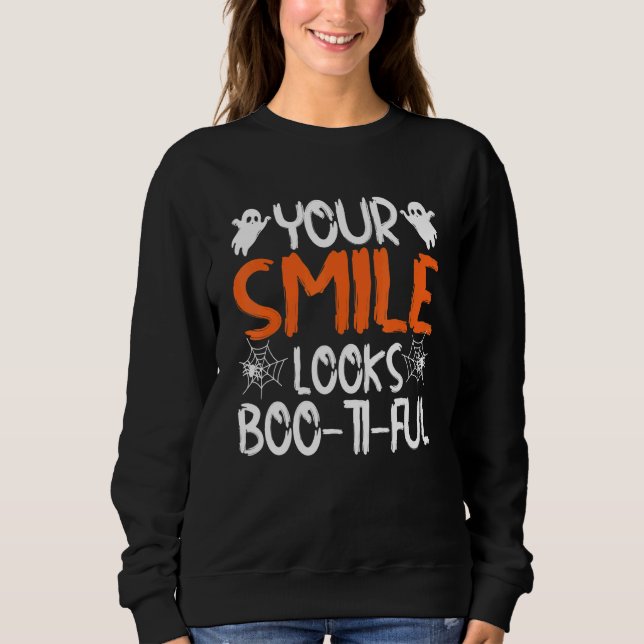 Din sjömil ser ut som Boo Ti Ful Dentist Halloween T Shirt (Framsida)