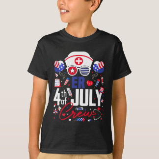 Din sjuksköterska 4:e juli besättning Independence T Shirt
