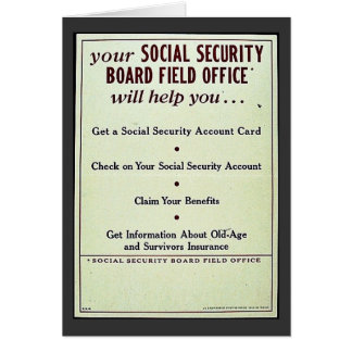 Din socialförsäkring stiger ombord fältkontoret hälsningskort