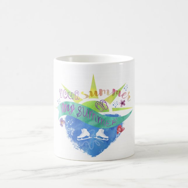 Din sommar min design för sommarfigurskridsko kaffemugg (Center)