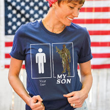 Din son Min son Camo Soldier Funny militärfamilj