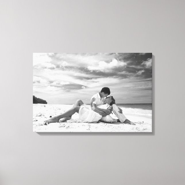 Din Speciella dag har slagits på en arbetsyta Canvastryck (Framsida)